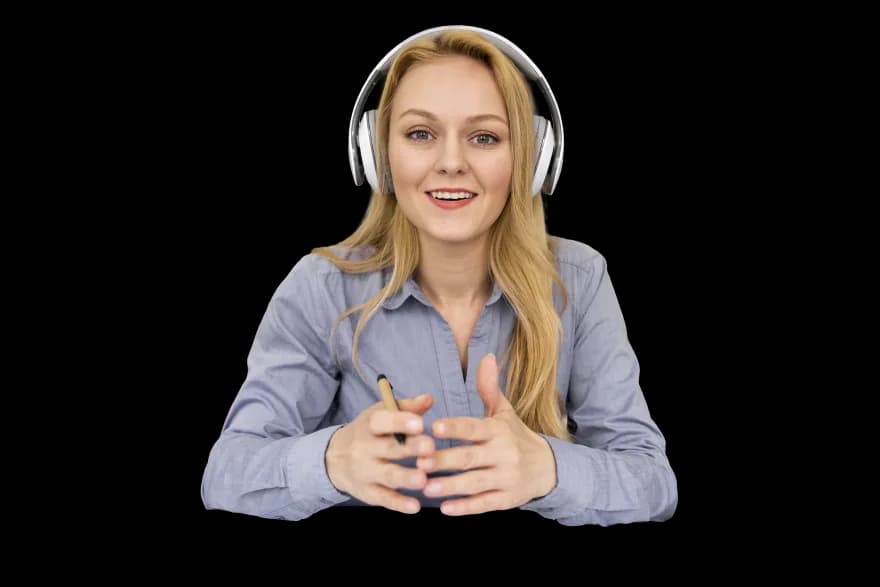 Slovak teacher during an online lesson